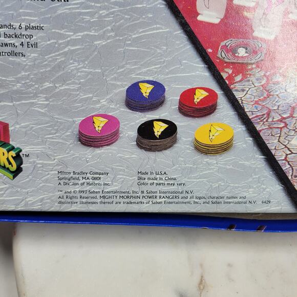 Vintage 1993 Mighty Morphin Power Rangers Board Game MB Milton Bradley Complete - Picture 14 of 16